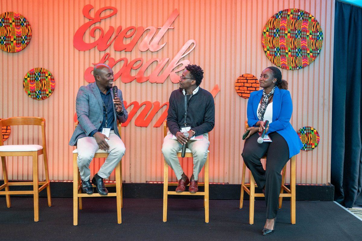 A panel on stage